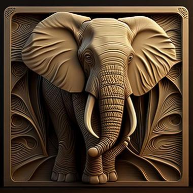 3D model Elephantiformes (STL)